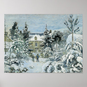 Poster Pissarro - Casa de Piette em Montfoucault,