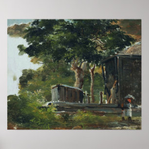 Poster Pissarro - Casa Em Florestas No Santo Thomas Antil