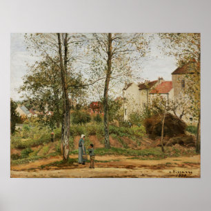 Poster Pissarro - Casas Em Bougal (Outono)
