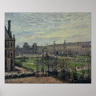 Poster Pissarro - Cinzas Carrousel Em Tempo De 1899