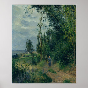Poster Pissarro - Colina De Grouettes Perto De Pontoise 1