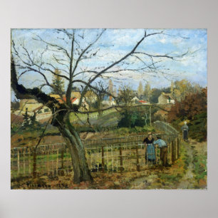 Poster Pissarro - Conversa Por Cerca De 1872