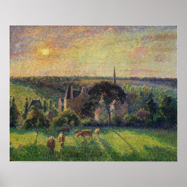 Poster Pissarro - Em Eragny 1897 (Frente)