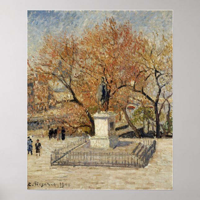 Poster Pissarro - Estátua De Henri IV 1901 (Frente)