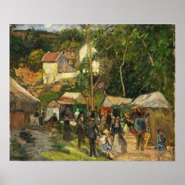 Poster Pissarro - Festival Na Hermitage 1876 (Frente)