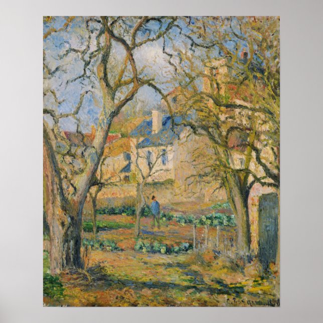 Poster Pissarro - Jardim Vegetal (Frente)