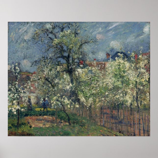 Poster Pissarro - Maubuisson Garden Pontoise Pear Trees (Frente)