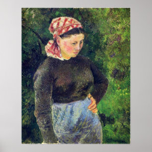 Poster Pissarro - Mulher Camponesa 1880