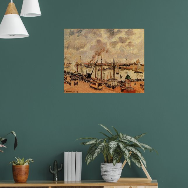 Poster Pissarro - O Porto Havre (Sala de Estar 1)