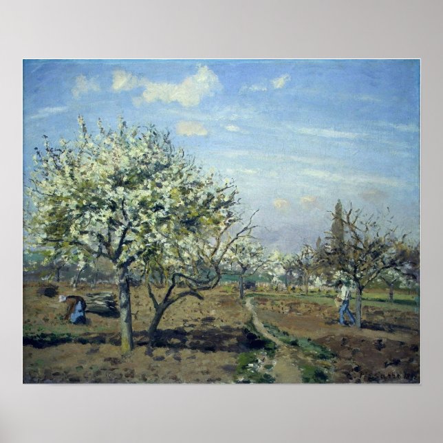 Poster Pissarro - Pomar Em Bloom Louveciennes 1892 (Frente)