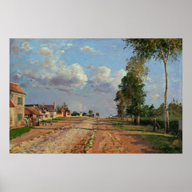 Poster Pissarro - Route De Versailles Rocquicit (Frente)