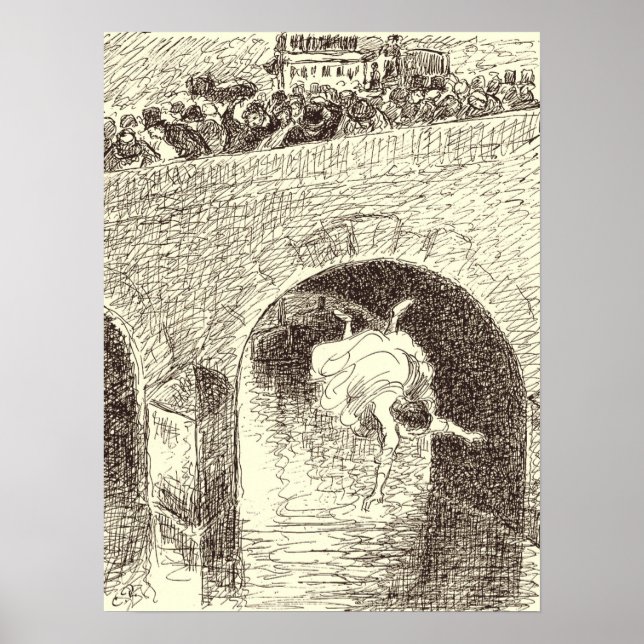 Poster Pissarro - Suicídio De Uma Mulher Abandonada (Frente)