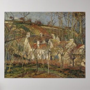 Poster Pissarro - Telhados Vermelhos Canto De Um Inverno