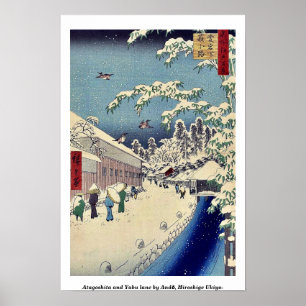 Pôster Pista de Atagoshita e de Yabu por Andō, Hiroshige