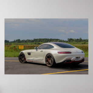 Pôster Pista de aterragem de Mercedes AMG-GTS