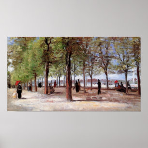 Poster Pista no Jardin du Luxembourg, Vincent van Gogh