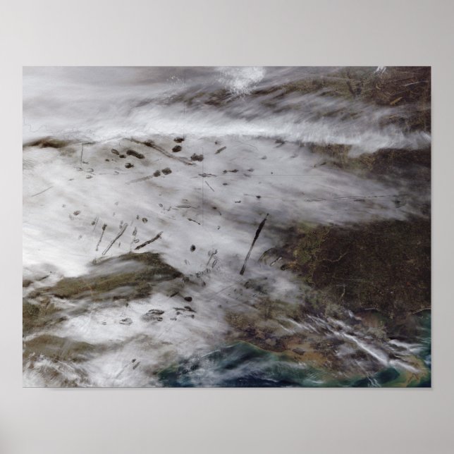 Poster Pistas de dissipação de aeronaves (Frente)