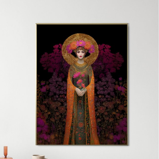 Poster Pistis Sophia Art Nouveau Impressão: Dourado Roxo (Criador carregado)