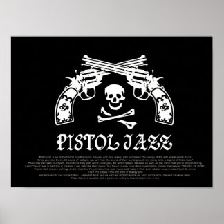 POSTER PISTOL JAZZ LOGO ポスター