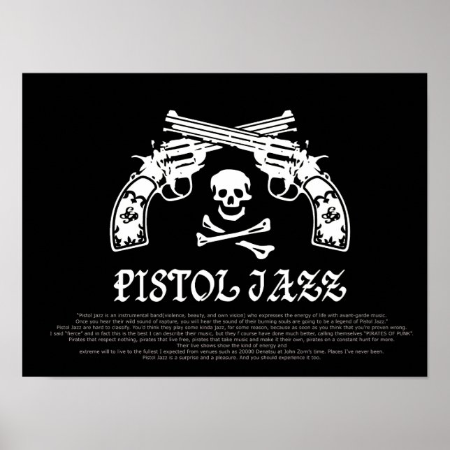 POSTER PISTOL JAZZ LOGO ポスター (Frente)