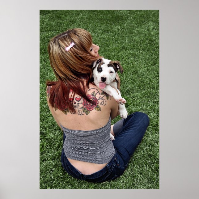 Poster Pit Bull T-Bone Lucky Puppy (Frente)