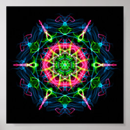 Poster Pitta Dosha Balancing Ayurveda Mandala II