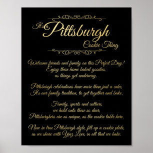 Poster Pittsburgh Cookie Thing Poem