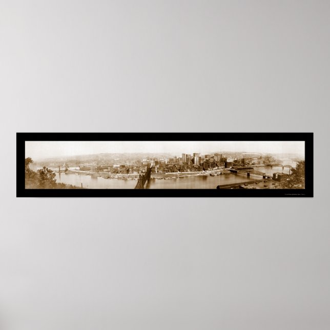 Pôster Pittsburgh, PA Foto 1920 (Frente)