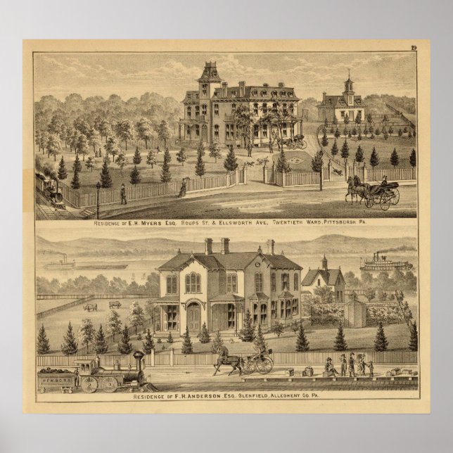 Pôster Pittsburgh, Pensilvânia (Frente)