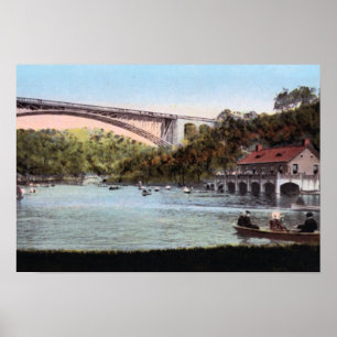 Pôster Pittsburgh Pensilvânia Schenley Lake Panther Holl