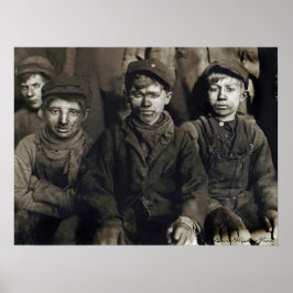 Pôster Pittston Breaker Boys por Lewis Wickes Hine, 1911
