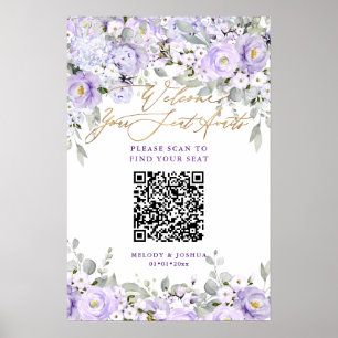 Poster PixDezines Assento QR Hyde Roxo Elegante