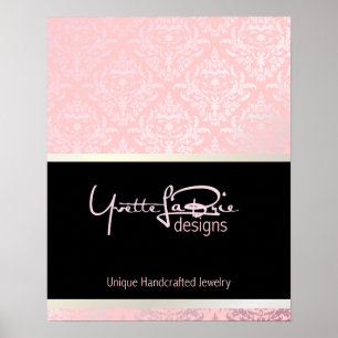 Pôster PixDezines Céline Damask, Rosequartz + Rosa