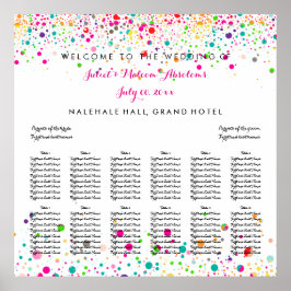 Pôster PixDezines deslumbrado arco-íris/assento