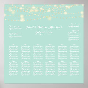Pôster PixDezines DIY cordas de luz/cor carta de assentos