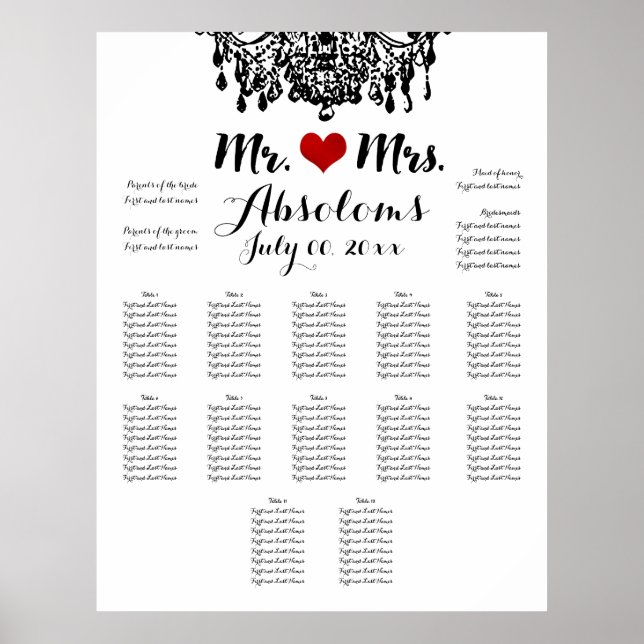 Poster PixDezines DIYColor/Candelabro/Plano de Assentos (Frente)