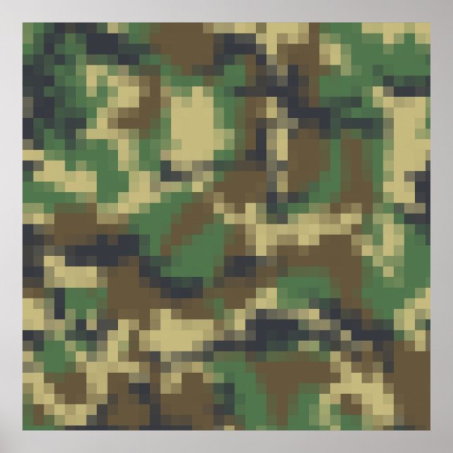 Pôster Pixel Camouflage (Frente)