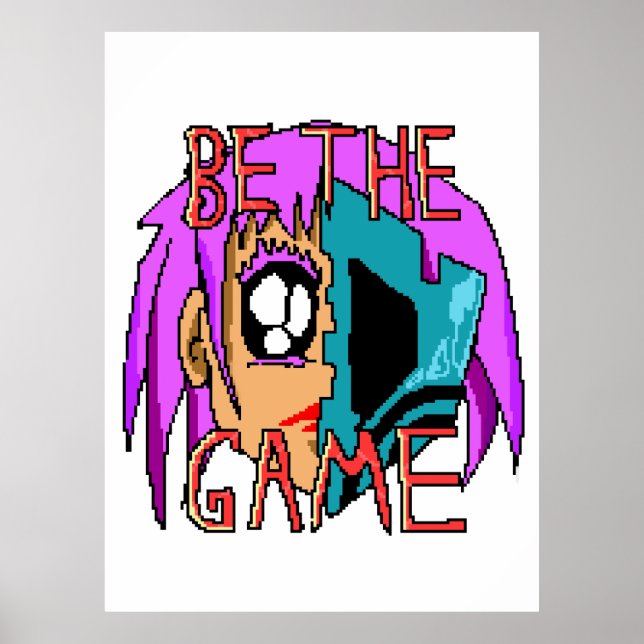 Poster Pixel Rebel Zoe - 8-Bit Character Art (Frente)