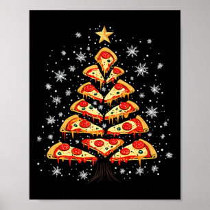 Poster Pizza Árvore De Natal Rápida Xmas Para Homens