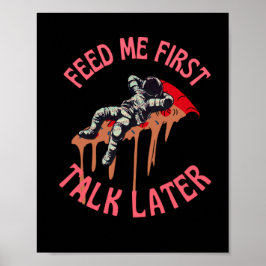 Poster Pizza Astronauta