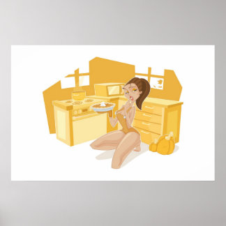 Pôster Pizza de Abóbora