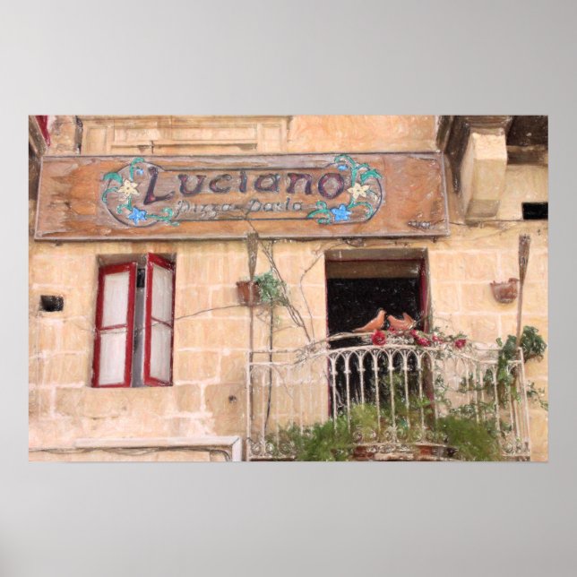 Pôster Pizza de Luciano (Frente)