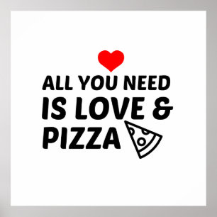 POSTER PIZZA E AMOR