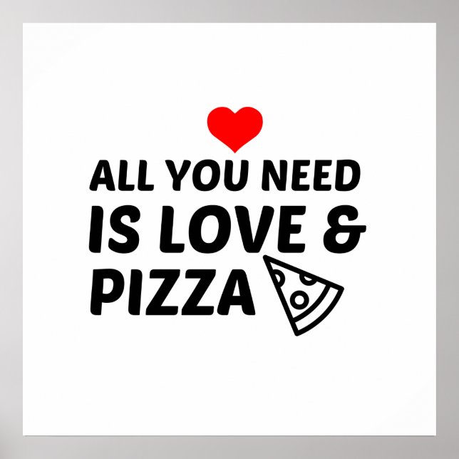 POSTER PIZZA E AMOR (Frente)