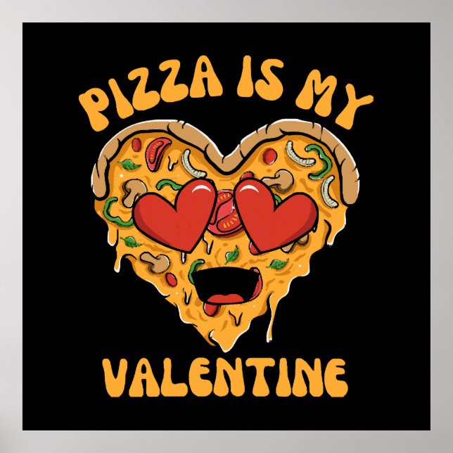 Poster Pizza É Meu Namorado (Frente)
