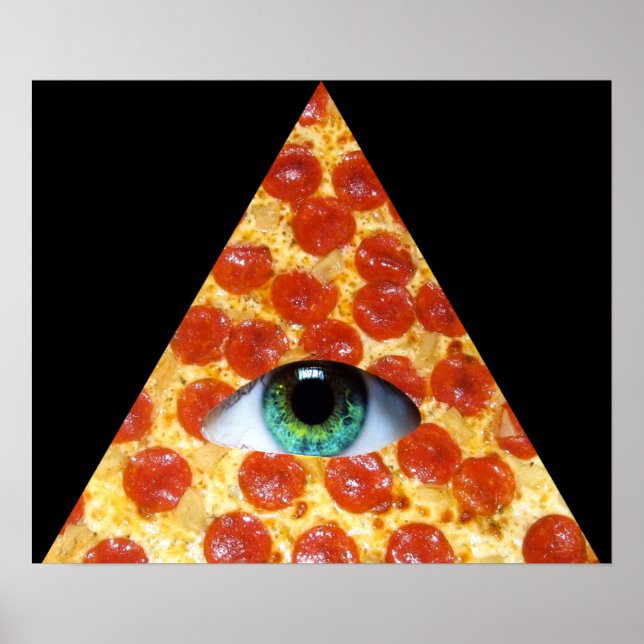 Pôster Pizza Illuminati (Frente)