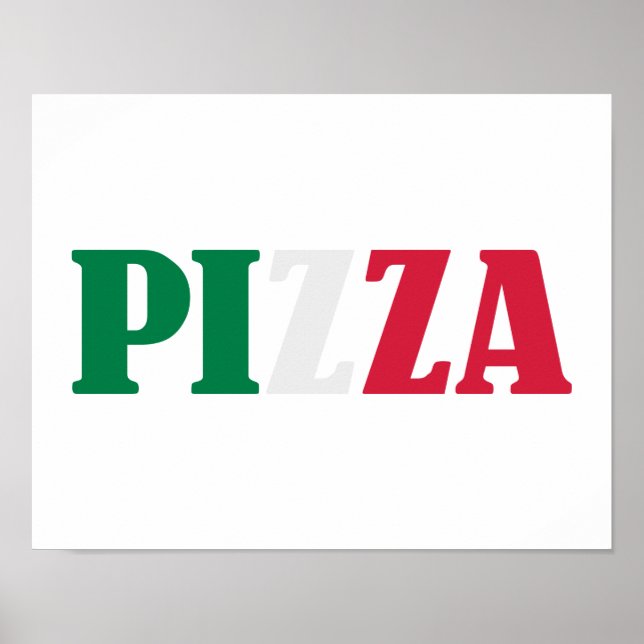 Poster pizza italiana (Frente)