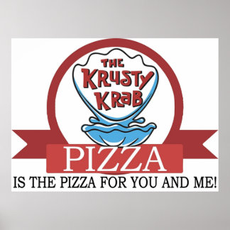 Poster Pizza Krusty Krab