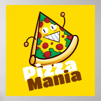 Poster Pizza Mania Personalizável