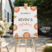 Pizza Party - Sinal de boas-vindas Pizza Aniversár